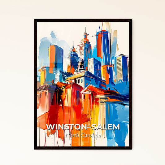 Vibrant Winston–Salem, North Carolina - A Painting Of A City