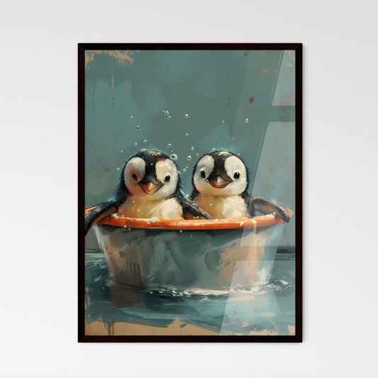 Whimsical Pastel Watercolor Penguin Bathtime Bonding Default Title