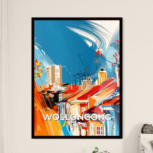 Vibrant Wollongong, Australia - A Painting Of A City