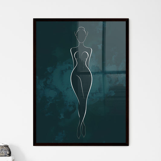 Feminine Silhouette Art - Minimalist Abstrac - Framed Art Print