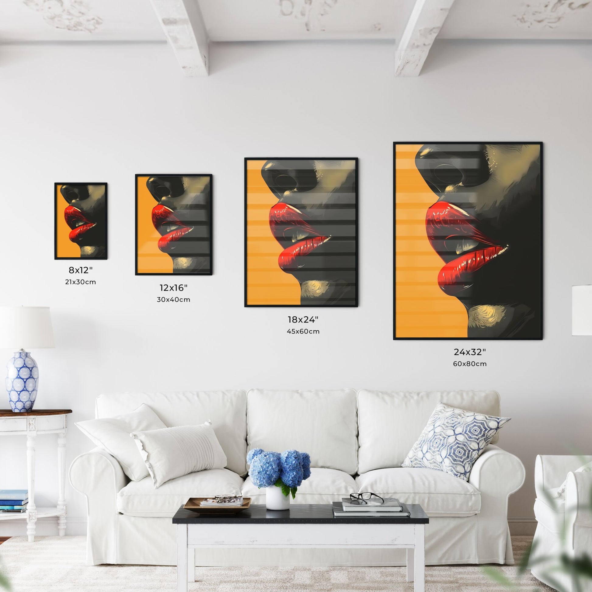 Vibrant Retro Poster: Proud, Strong Woman with Extraordinary Artistic Expression - Colorful Painting of a Slender, Young Black Girl Default Title