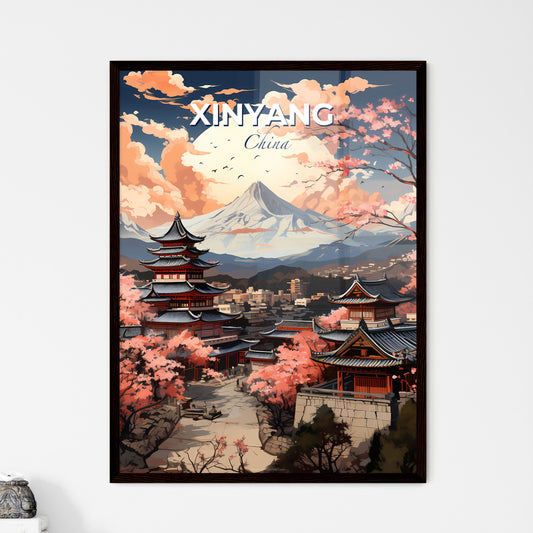 Xinyang China Vibrant Skyline Landscape Mountain Art Painting Default Title