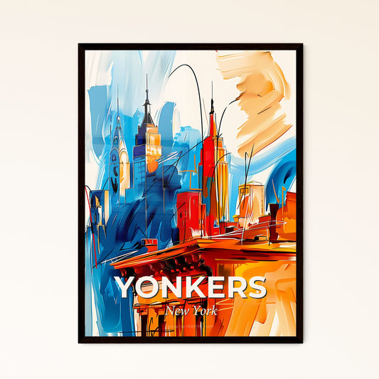 Vibrant Yonkers, New York - A Painting Of A City