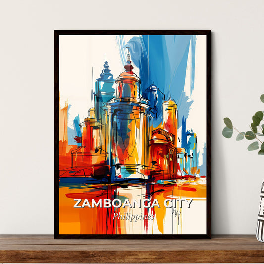 Vibrant Zamboanga City, Philippines - A Painting Of A City