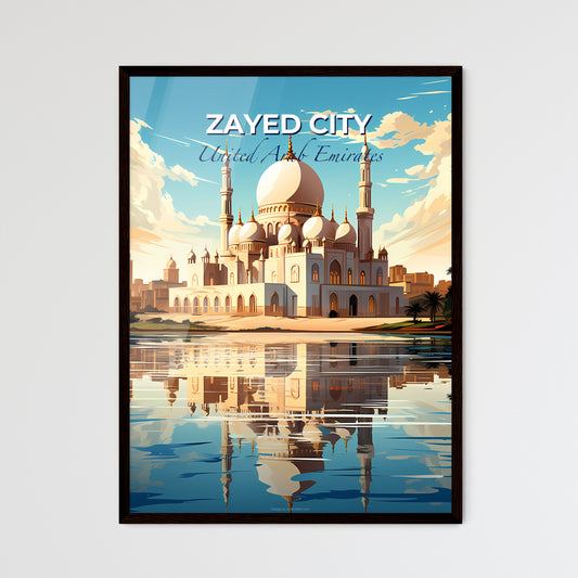 Vibrant Architectural Skyline of Zayed City United Arab Emirates with Intricate Domes and Towers Default Title