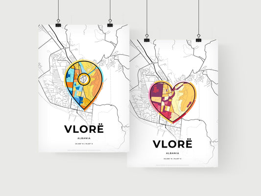 Vlorë Albania art print for couples