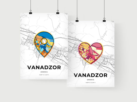 Vanadzor Armenia art print for couples