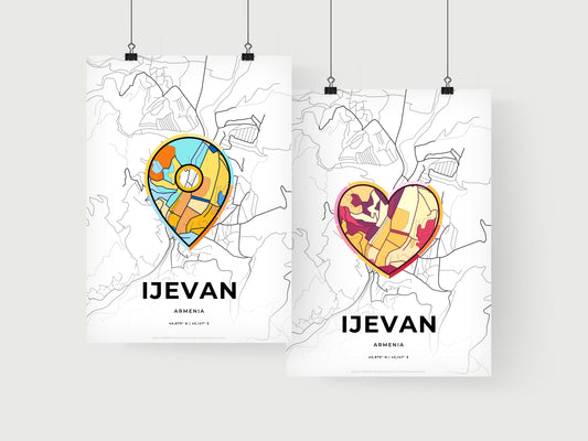 Ijevan Armenia art print for couples