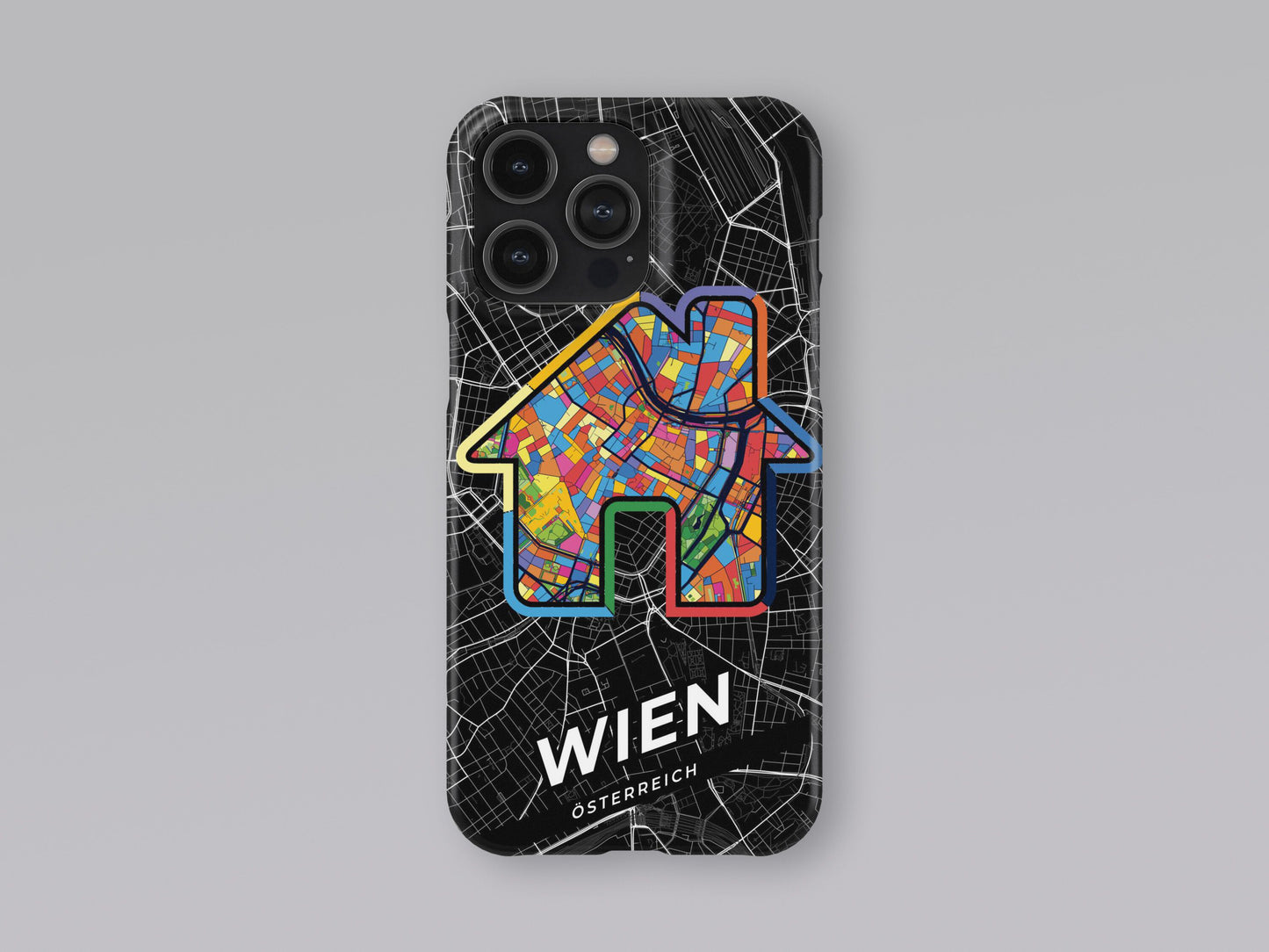 Wien Österreich slim phone case with colorful icon 3
