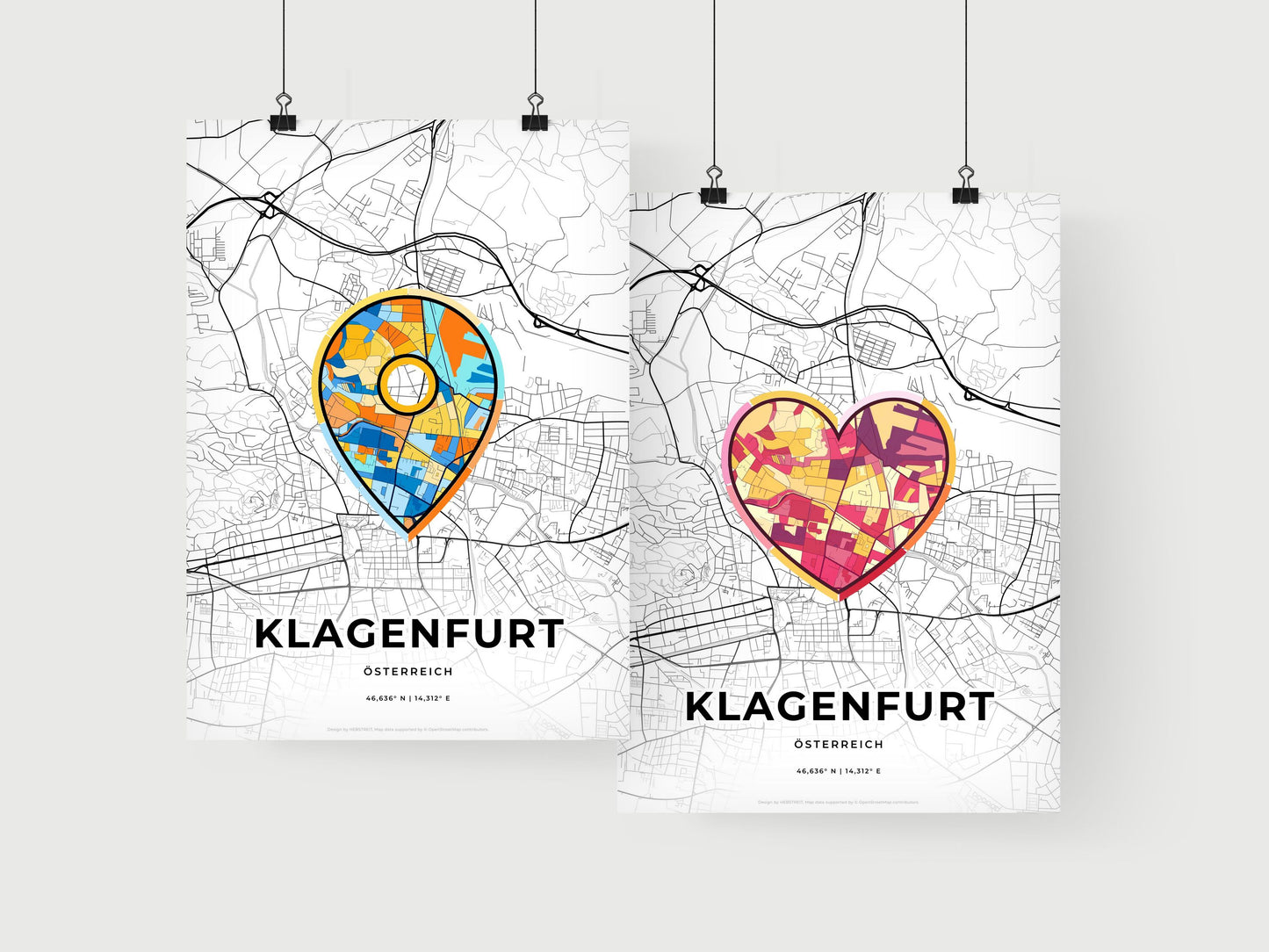 Klagenfurt Austria art print for couples