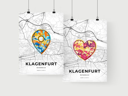 Klagenfurt Austria art print for couples