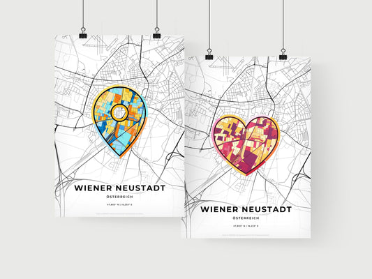 Wiener Neustadt Austria art print for couples
