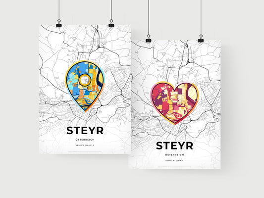 Steyr Austria art print for couples