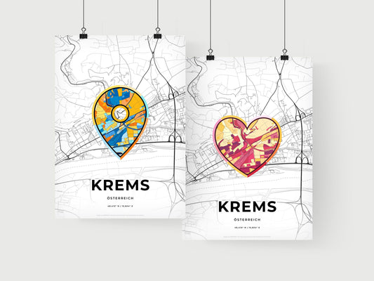 Krems Austria art print for couples