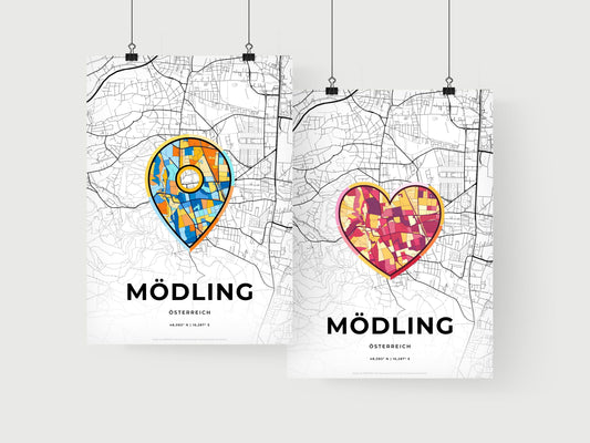 Mödling Austria art print for couples