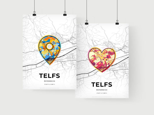 Telfs Austria art print for couples