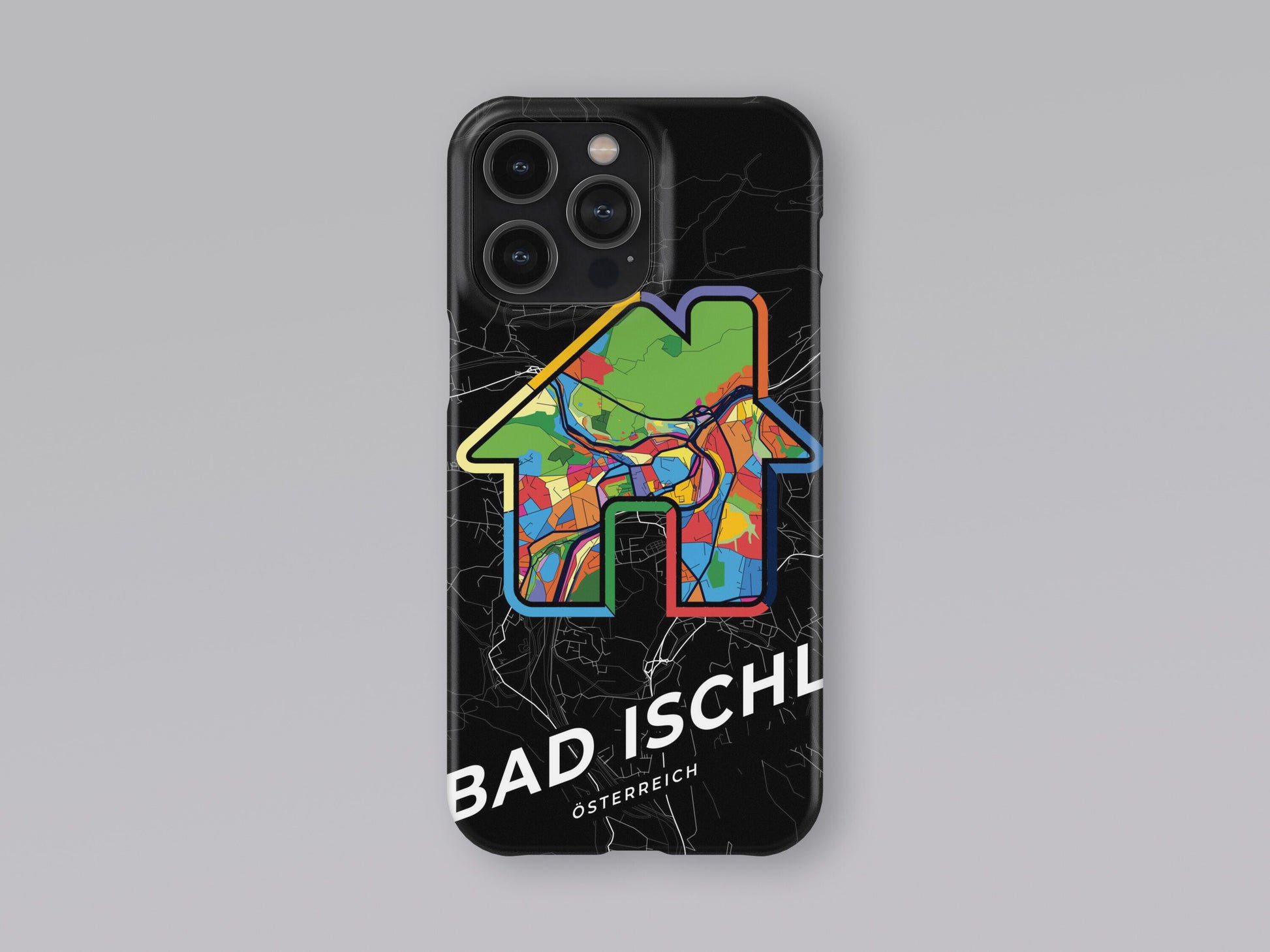 Bad Ischl Österreich slim phone case with colorful icon. Birthday, wedding or housewarming gift. Couple match cases. 3