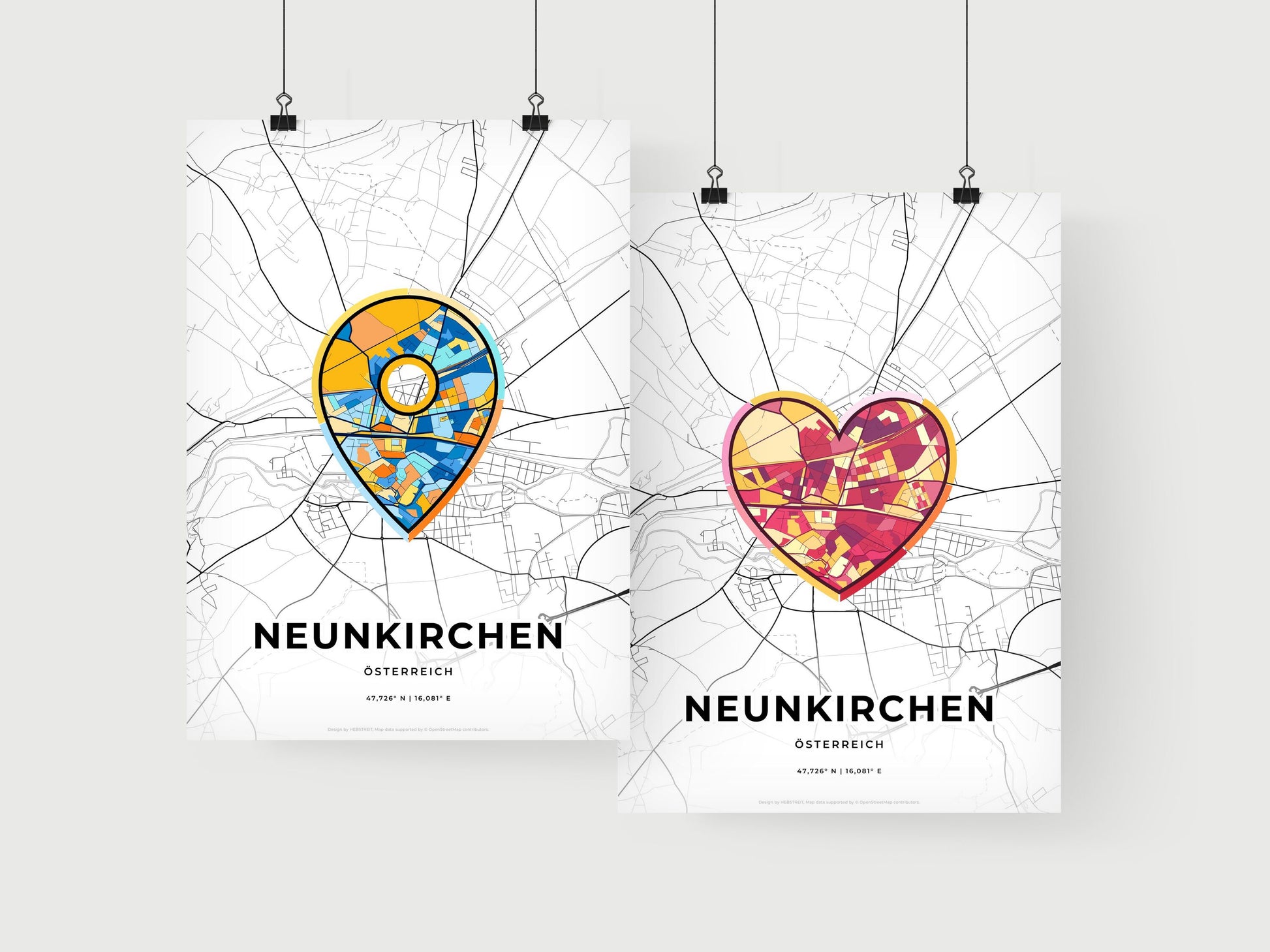 Neunkirchen Austria art print for couples