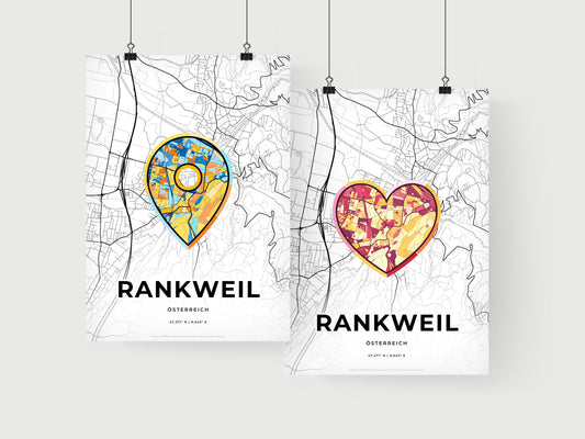 Rankweil Austria art print for couples