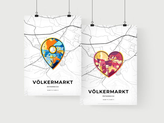 Völkermarkt Austria art print for couples