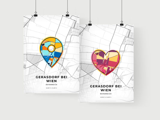 Gerasdorf Bei Wien Austria art print for couples