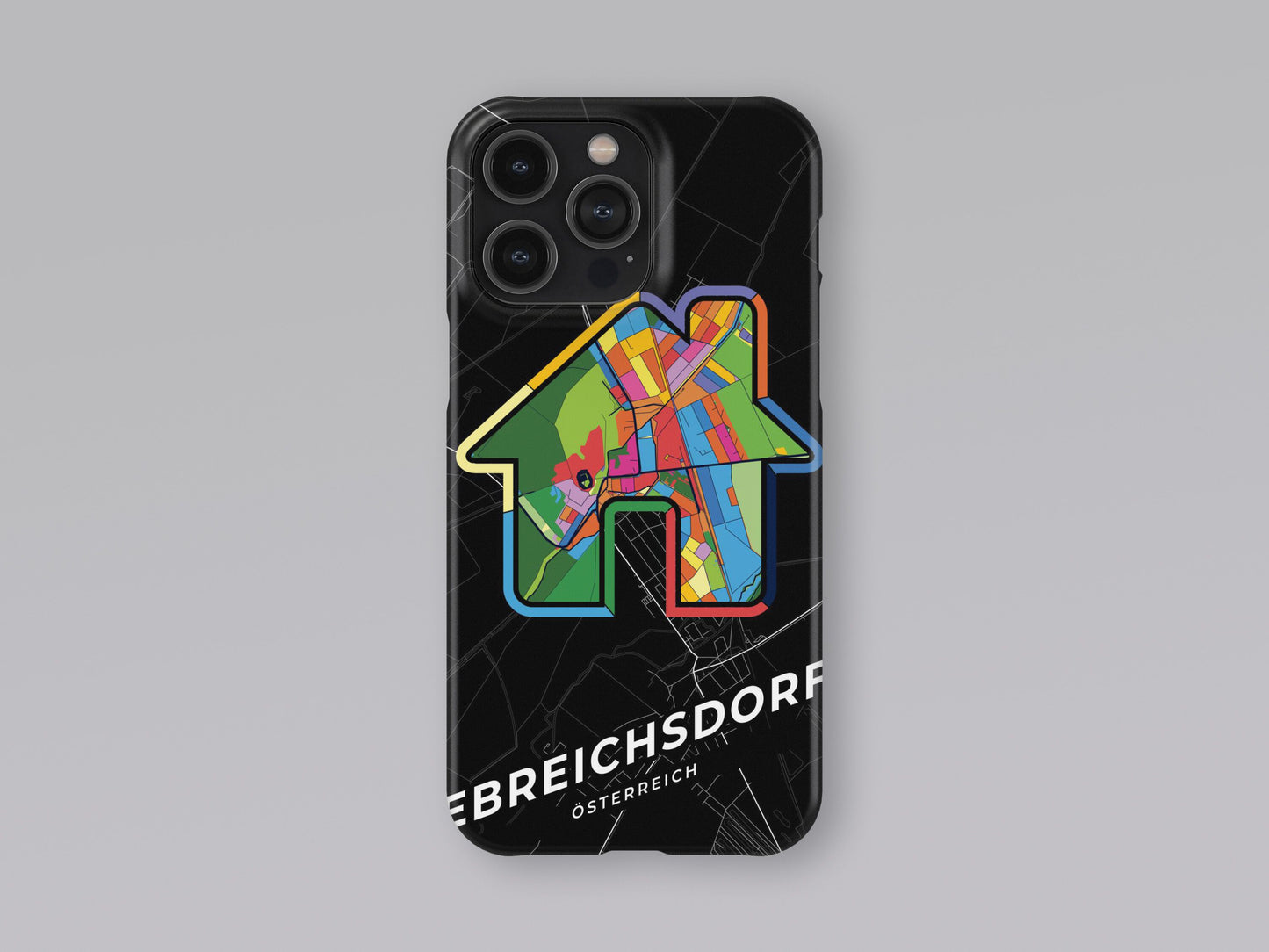 Ebreichsdorf Österreich slim phone case with colorful icon. Birthday, wedding or housewarming gift. Couple match cases. 3