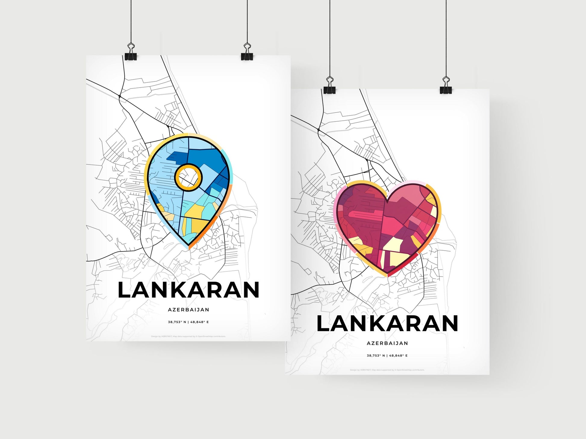Lankaran Azerbaijan art print for couples
