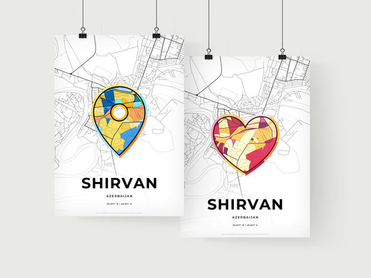 Shirvan Azerbaijan art print for couples