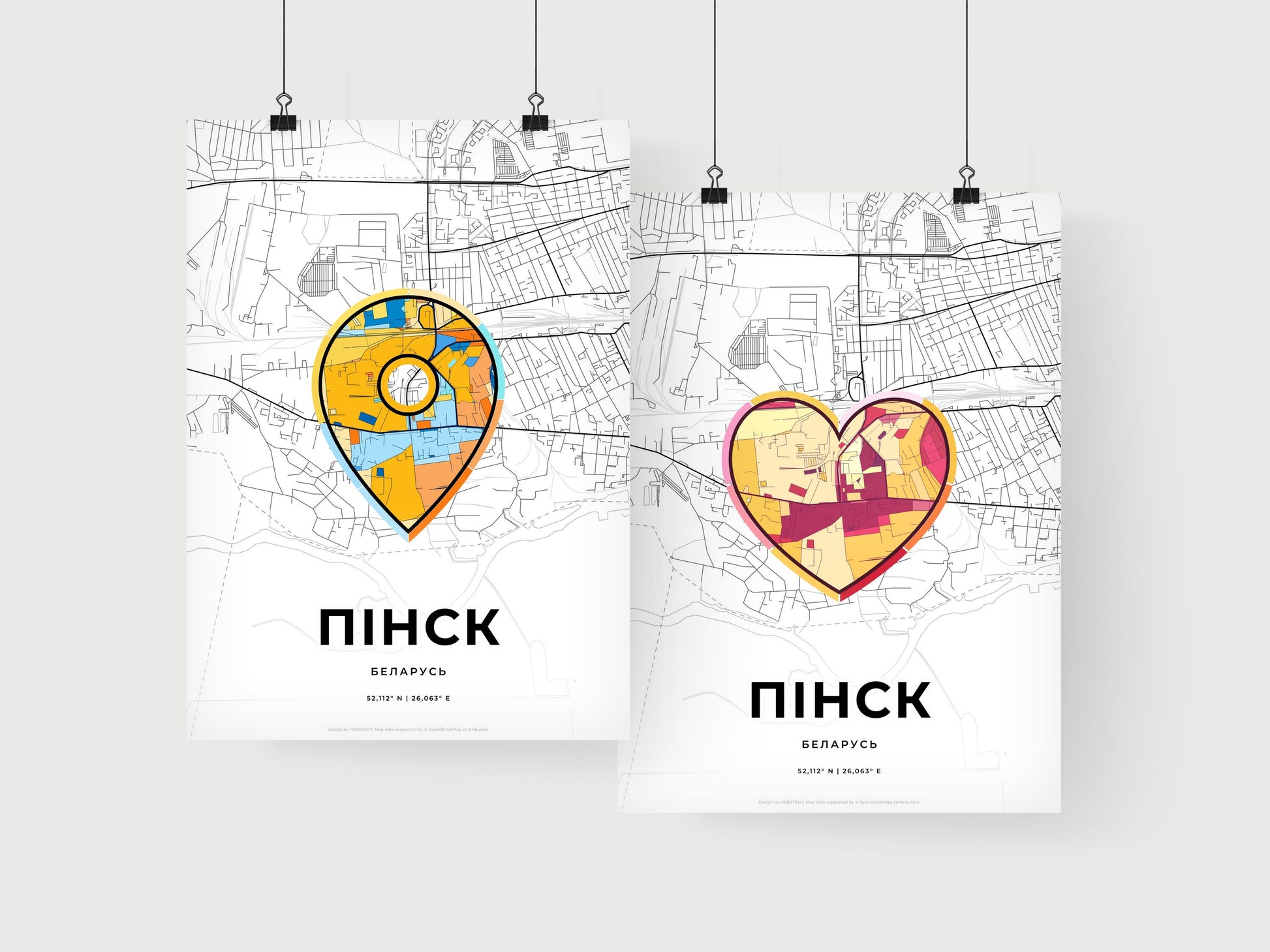 Pinsk Belarus art print for couples
