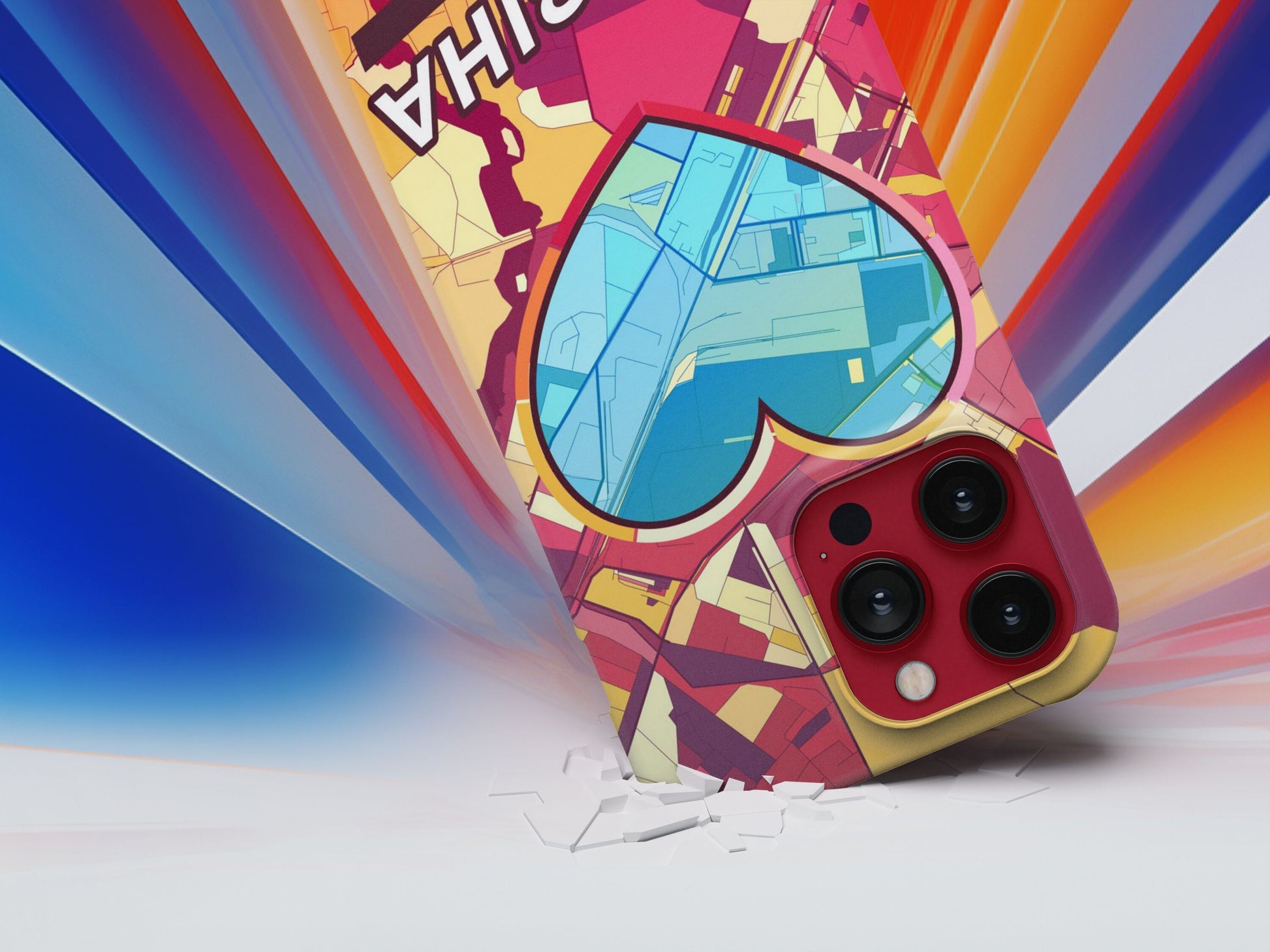 Жодзіна Беларусь slim phone case with colorful icon