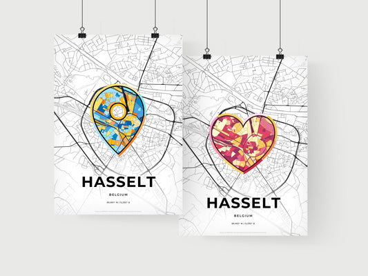Hasselt Belgium art print for couples