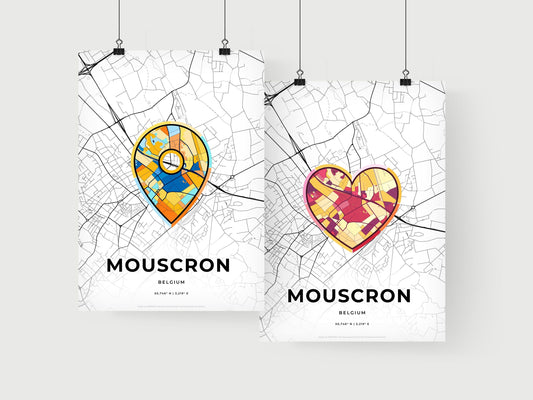 Mouscron Belgium art print for couples