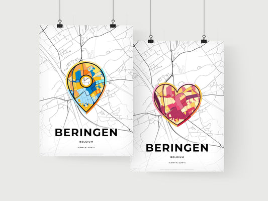 Beringen Belgium art print for couples