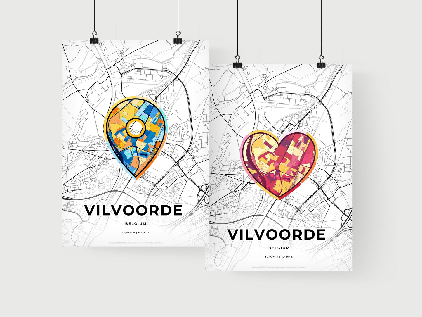 Vilvoorde Belgium art print for couples