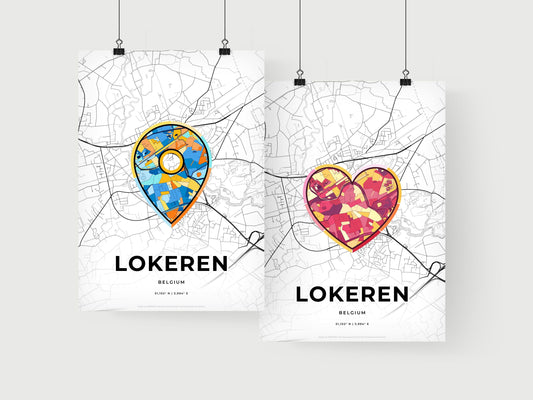 Lokeren Belgium art print for couples