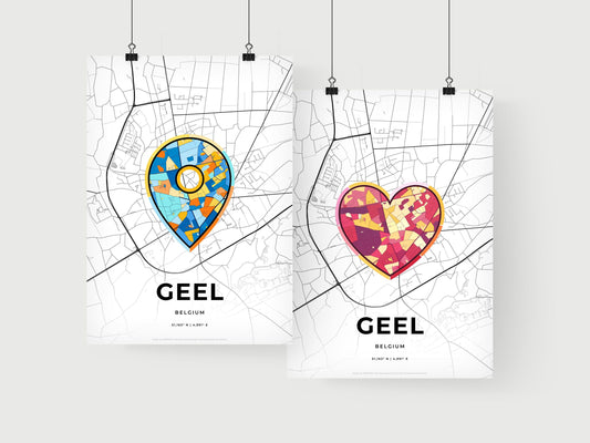 Geel Belgium art print for couples