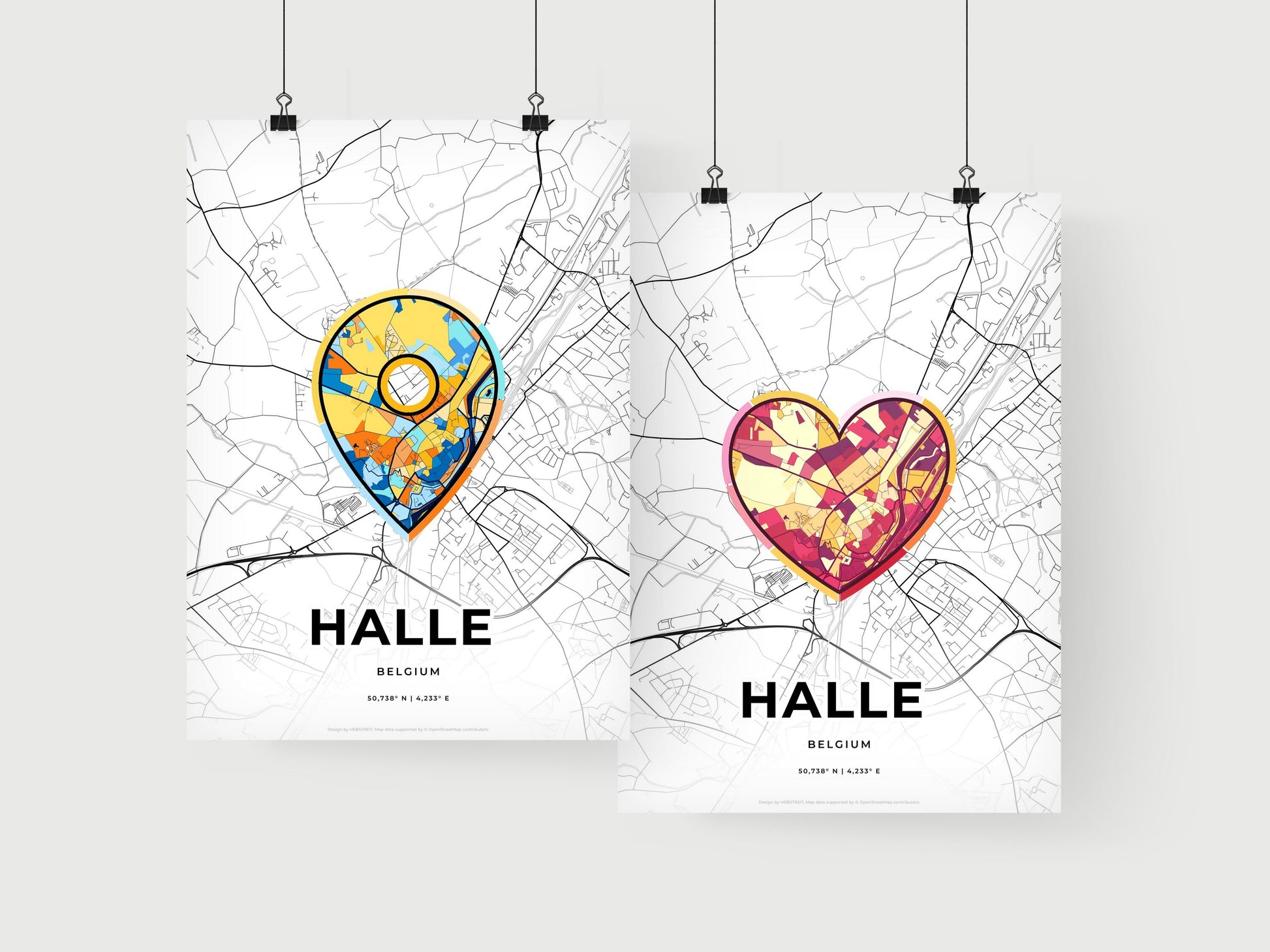 Halle Belgium art print for couples