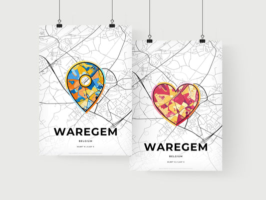 Waregem Belgium art print for couples