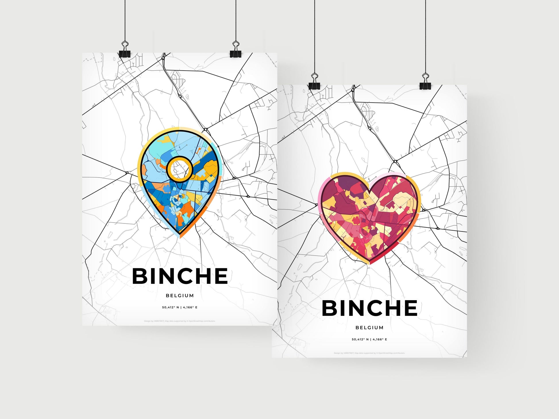 Binche Belgium art print for couples