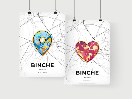 Binche Belgium art print for couples