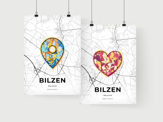 Bilzen Belgium art print for couples