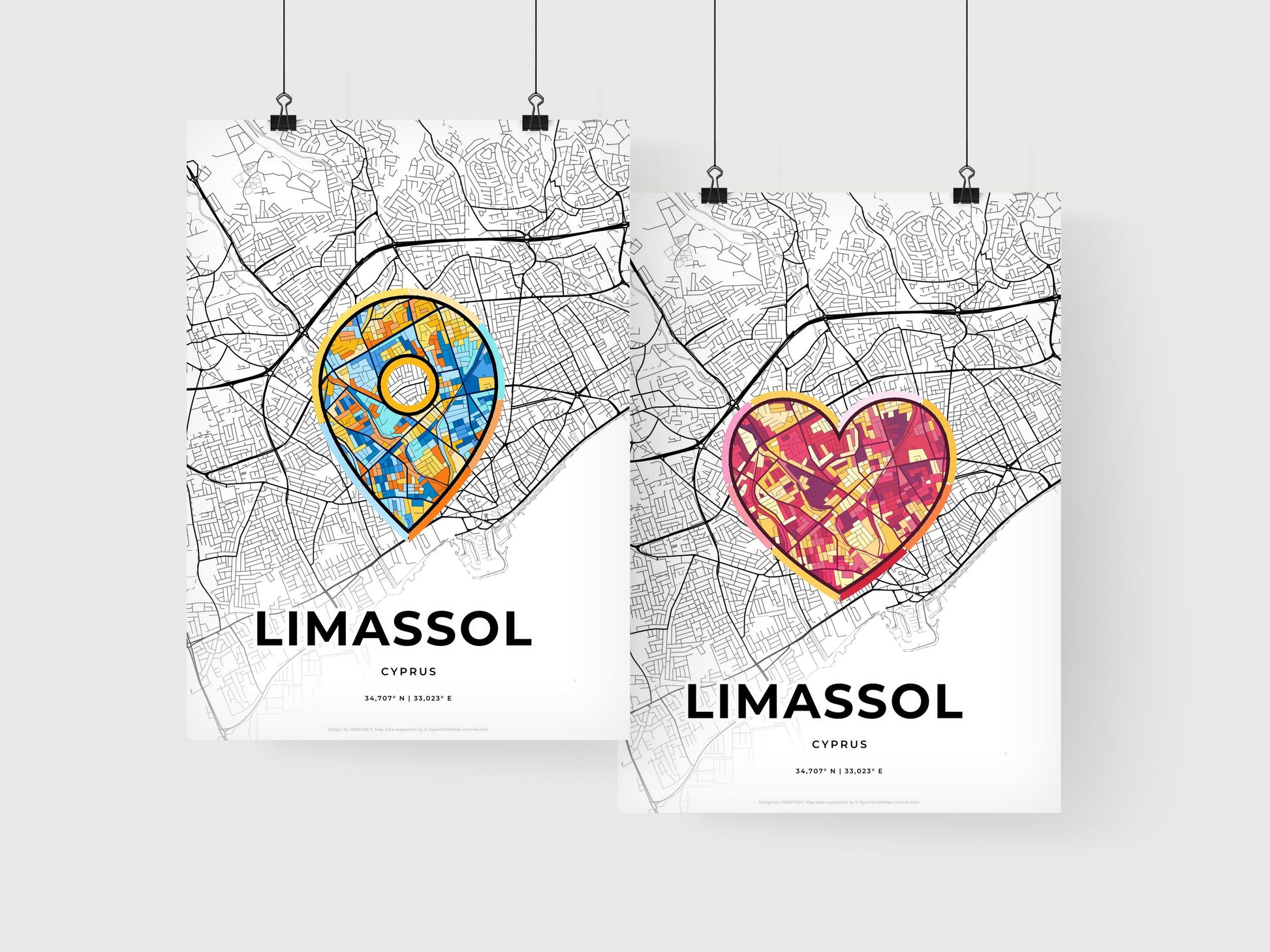 Limassol Cyprus art print for couples