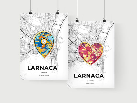 Larnaca Cyprus art print for couples