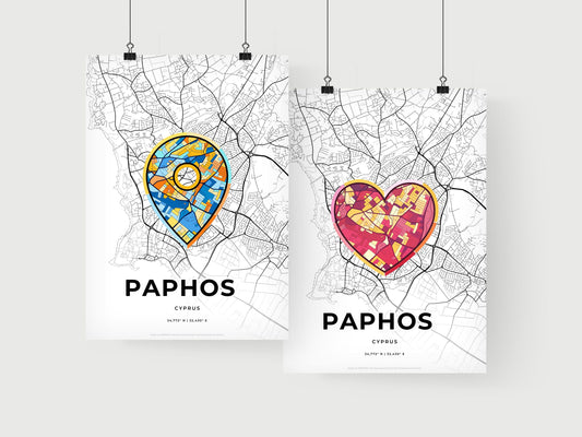 Paphos Cyprus art print for couples