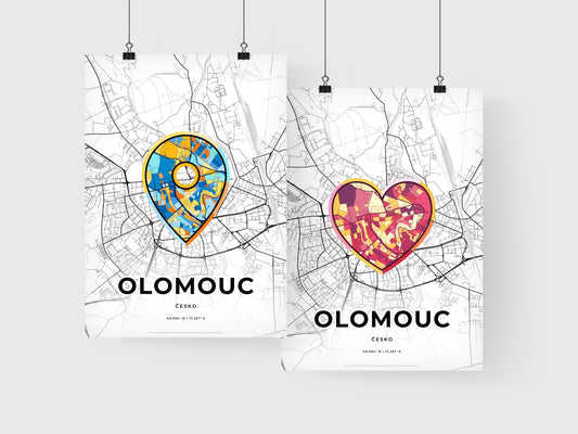 Olomouc Czechia art print for couples