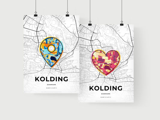 Kolding Denmark art print for couples