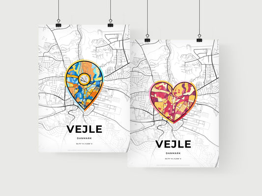 Vejle Denmark art print for couples