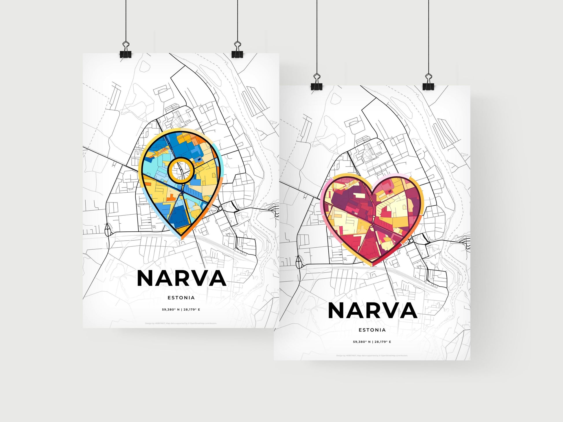Narva Estonia art print for couples