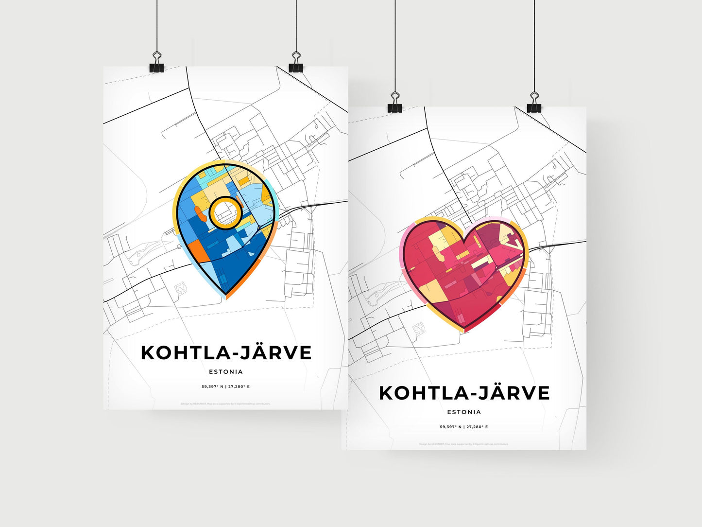 Kohtla-Järve Estonia art print for couples