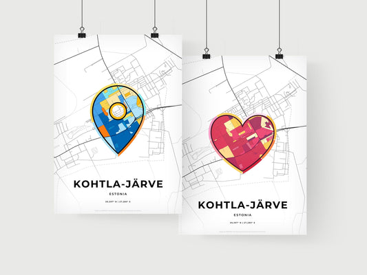 Kohtla-Järve Estonia art print for couples